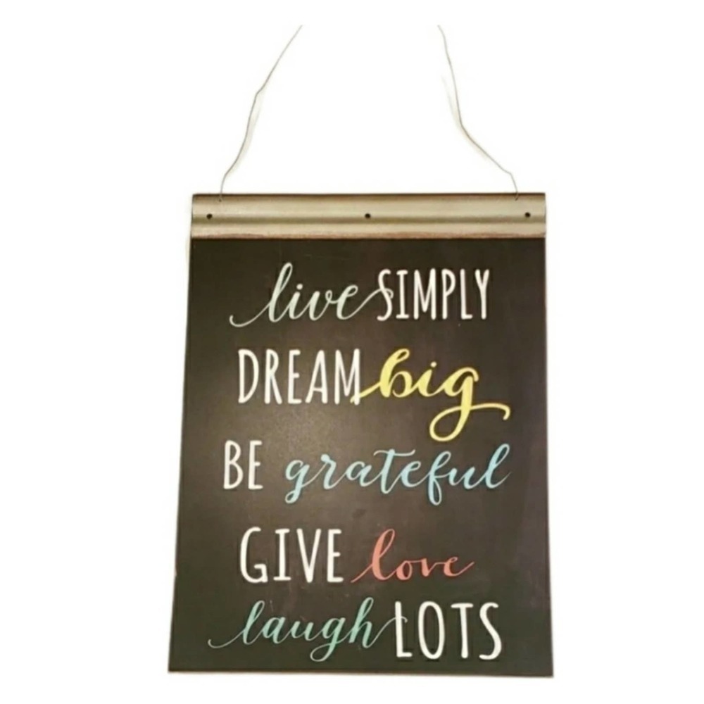 Live Simply Dream Big Be Grateful Wall Art Home Decor‎ Rustic